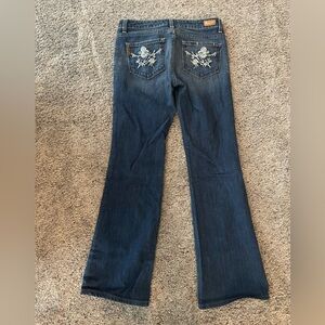 Paige Hollywood Hills Embroidered Jeans 28 (27P)